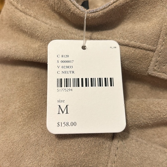 Free People Understated Leather Suede Buckle Mini Skirt NWT Size Medium - Picture 13 of 14